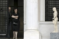 Nadia Valavani, vice-ministra das Finanças da Grécia, que apresentou a sua demissão
