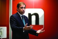 Passos Coelho na redacção do negócios