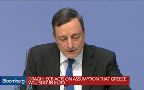 Draghi: ECB Accommodated Bank of Greece ELA Request