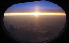 Clima avião viagem 