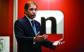 Passos Coelho na redacção do negócios