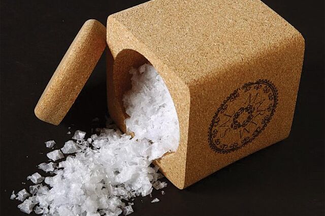 Flor de sal em forma de pirâmide