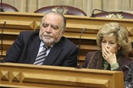 No Parlamento com Manuel Alegre, em 2006