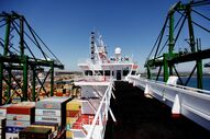 porto sines, contentores, exportações