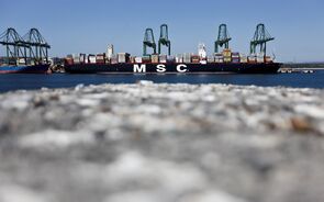 porto sines, contentores, exportações