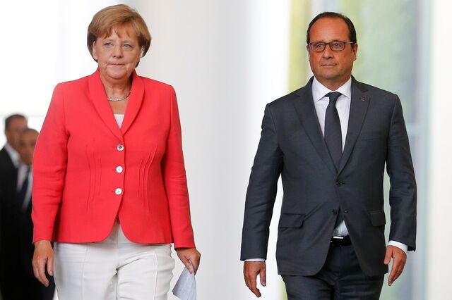 Merkel e Hollande pedem políticas comuns de asilo