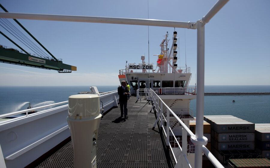 porto sines, contentores, exportações