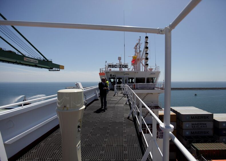 porto sines, contentores, exportações