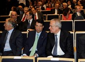 Jorge Tomé com José-Maria Ricciardi. Atrás Miguel Pais do Amaral e Miguel Horta e Costa.