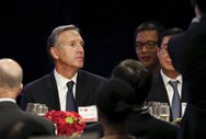 Howard Schultz, presidente da Starbucks, foi um dos empresários que estiveram no jantar com o presidente chinês. 