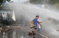 hungria refugiados confrontos
