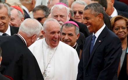 Papa chegou aos Estados Unidos com honras de Estado