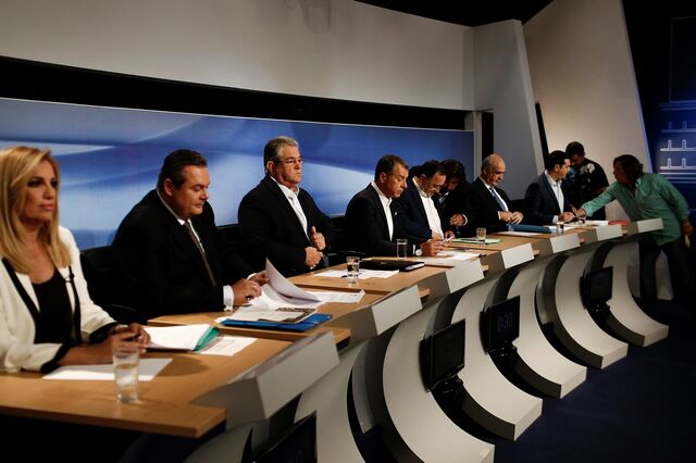 Na Grécia também houve debate, mas ainda sem alianças à vista