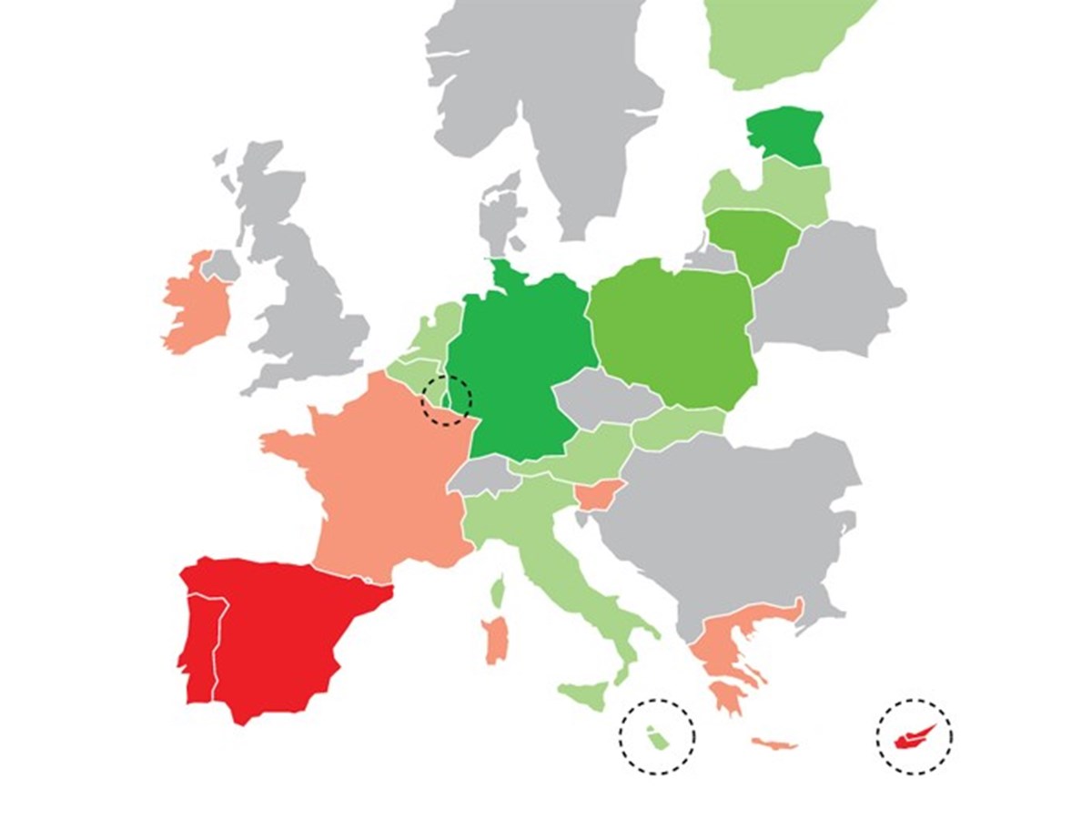 Como está Portugal no mapa europeu da dívida e do défice - Infografias -  Jornal de Negócios