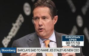 Barclays Said to Name Jes Staley as New CEO