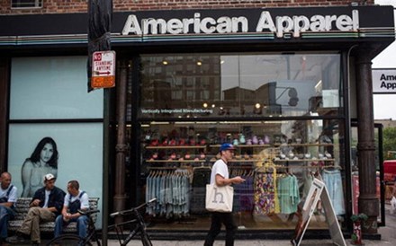 American Apparel em processo de protecção de credores