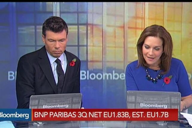 Lucros do BNP Paribas crescem 14% no terceiro trimestre do ano