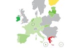 Mapa: Portugal a meio da tabela do crescimento numa Zona Euro liderada pela Irlanda