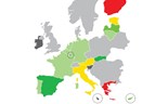 Mapa: Espanha e Grécia em pólos opostos numa Europa a crescer 1,6%