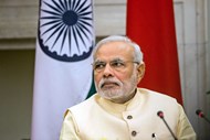 Narendra Modi, primeiro-ministro da Índia, que comanda os destinos de mais de 1,2 mil milhões de pessoas, ocupa a nona posição do ranking.