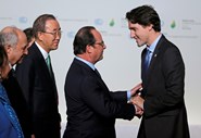 François Hollande e o primeiro-ministro do Canadá, Justin Trudeau.