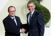François Hollande e o presidente dos Estados Unidos Barack Obama. 