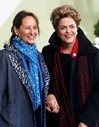 Ségolène Royal e a presidente do Brasil Dilma Rousseff.
