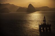plataforma de petróleo, Rio de Janeiro, Brasil