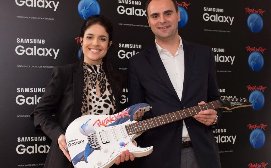 Frederico Paiva Roberta Medina Samsung Rock in Rio