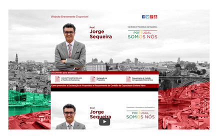 Site oficial de campanha de Jorge Sequeira