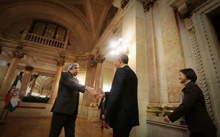 O Presidente da República eleito também foi recebido por Ferro Rodrigues na Assembleia da República