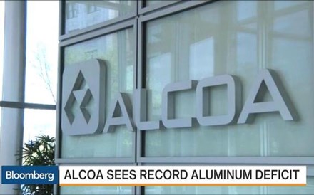 Alcoa prevê défice de alumínio no mercado