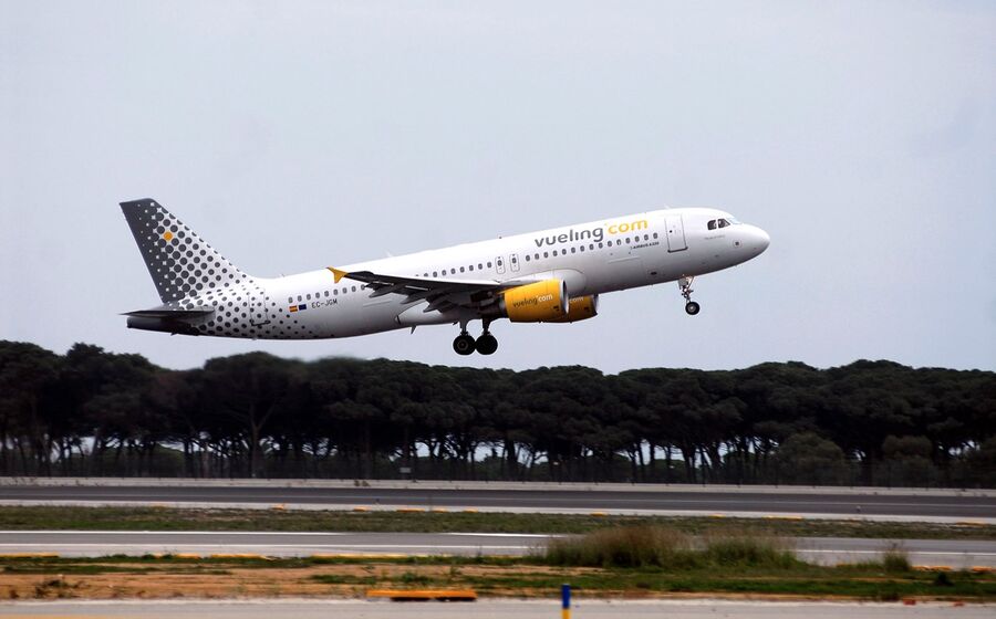 Vueling saltou para o segundo lugar nas companhias aéreas com mais passageiros transportados em Espanha.