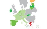 Mapa: Portugal volta a crescer abaixo da Zona Euro até 2017