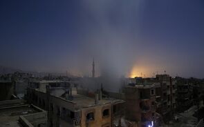 Spot News, first prize stories - Sameer Al-Doumy, Síria - Aftermath of Airstrikes in Syria