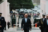 Marcelo Rebelo de Sousa entra no Palácio de Belém, sem a família. 