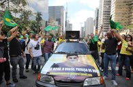 Em São Paulo, as manifestações no dia da tomada de posse de Lula da Silva.