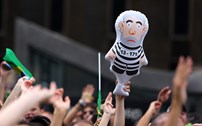 Em São Paulo, as manifestações no dia da tomada de posse de Lula da Silva.