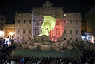 Fonte de Trevi, em Roma (Itália).