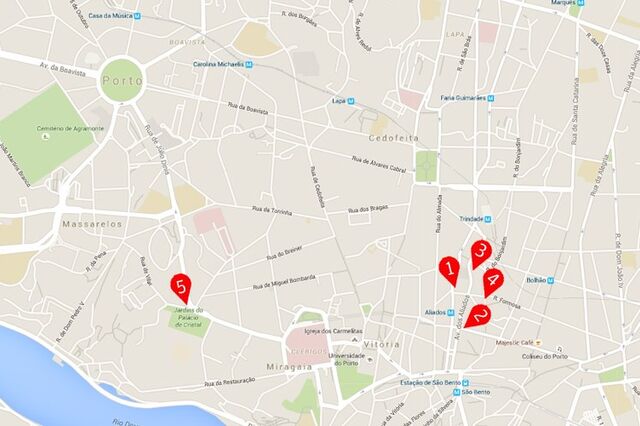 Mapa: Marcelo condiciona trânsito no Porto