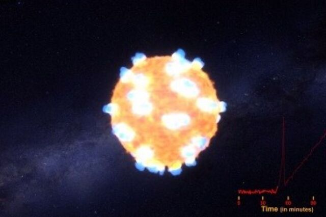 Explosão de estrela captada pela primeira vez pela sonda Kepler