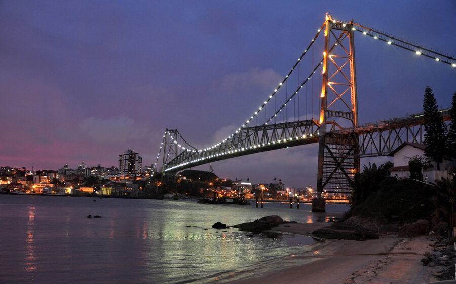 ponte hercílio luz florianópolis brasil teixeira duarte