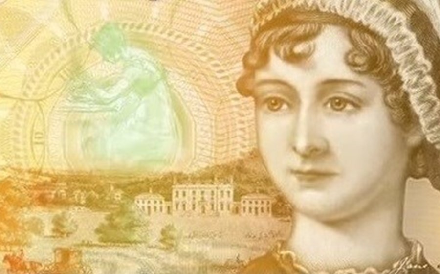 Nota de 10 libras - Jane Austen, escritora