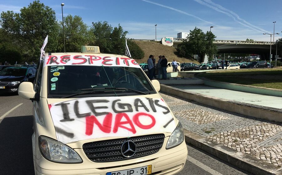 táxis manifestação