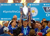 Leicester foi o surpreendente campeão inglês.