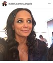 Isabel dos Santos a preparar-se para a festa.