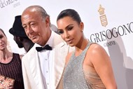 Fawaz Gruosi com Kim Kardashian.