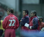 Com Álvaro Braga Júnior, então director do departamento de futebol do Benfica.