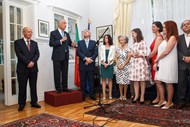 O Presidente da República, Marcelo Rebelo de Sousa, visita a Casa do Embaixador Portugês em Berlim, no âmbito da sua visita oficial de dois dias a Berlim, na Alemanha.