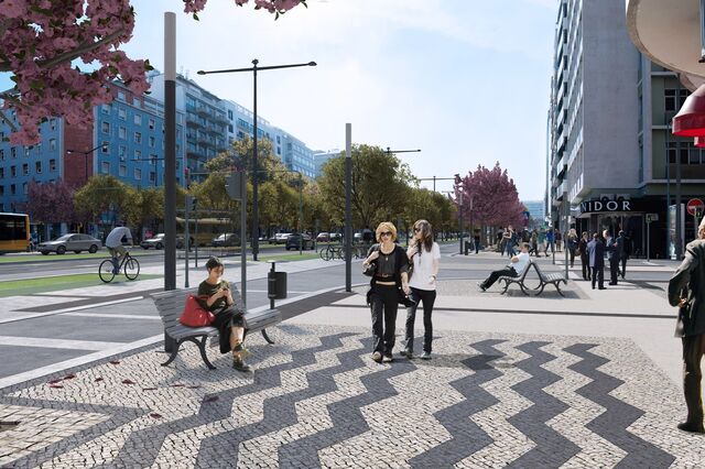 Obras no Eixo Central de Lisboa tiram 60 lugares no Saldanha